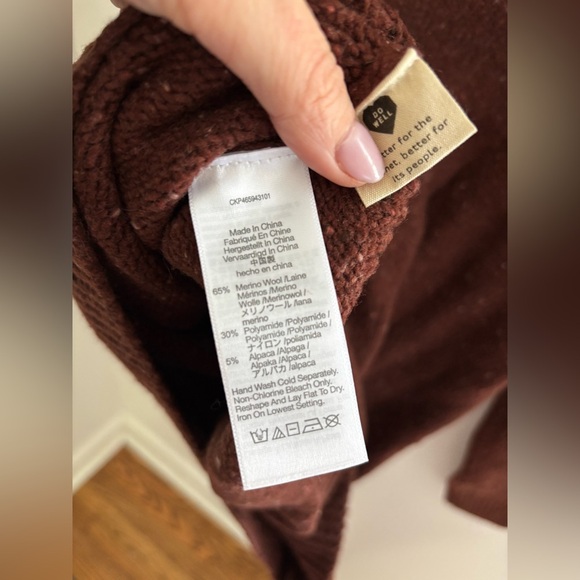 Madewell Donegal Merino Wool Alpaca Crewneck Sweater NWT - Picture 10 of 10